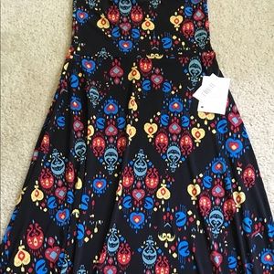 NWT XXS Lularoe Floral Paisley Print Maxi Skirt